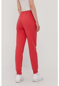 Prosto. - Prosto - Spodnie. Kolor: czerwony. Materiał: bawełna, poliester, dzianina. Wzór: nadruk #2