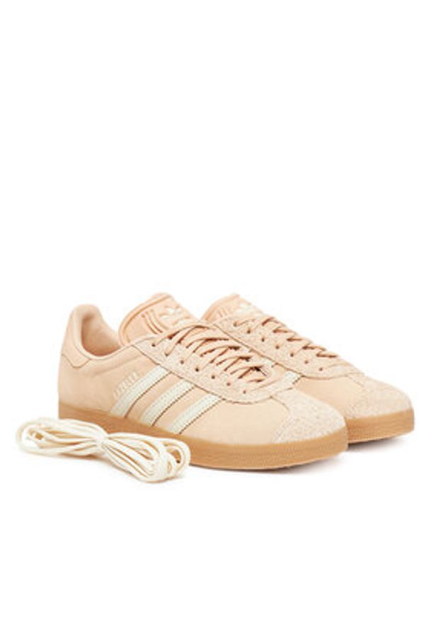 Adidas - adidas Sneakersy Gazelle JS1384 Beżowy. Kolor: beżowy. Materiał: skóra. Model: Adidas Gazelle