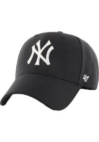 47 Brand - Czapka z daszkiem New York Yankees - Snapback - MVP Woolblend - Regulowana. Kolor: czarny. Wzór: haft