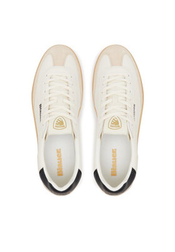 Blauer Sneakersy S5GRANT03/LES Beżowy. Kolor: beżowy. Materiał: skóra, zamsz