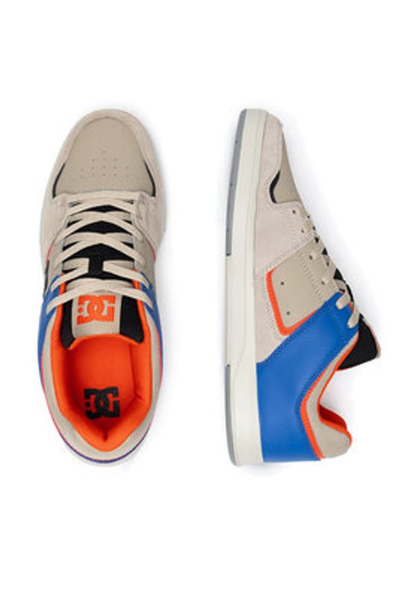 DC Sneakersy CURE ADYS400073-TAU Beżowy. Kolor: beżowy. Materiał: skóra