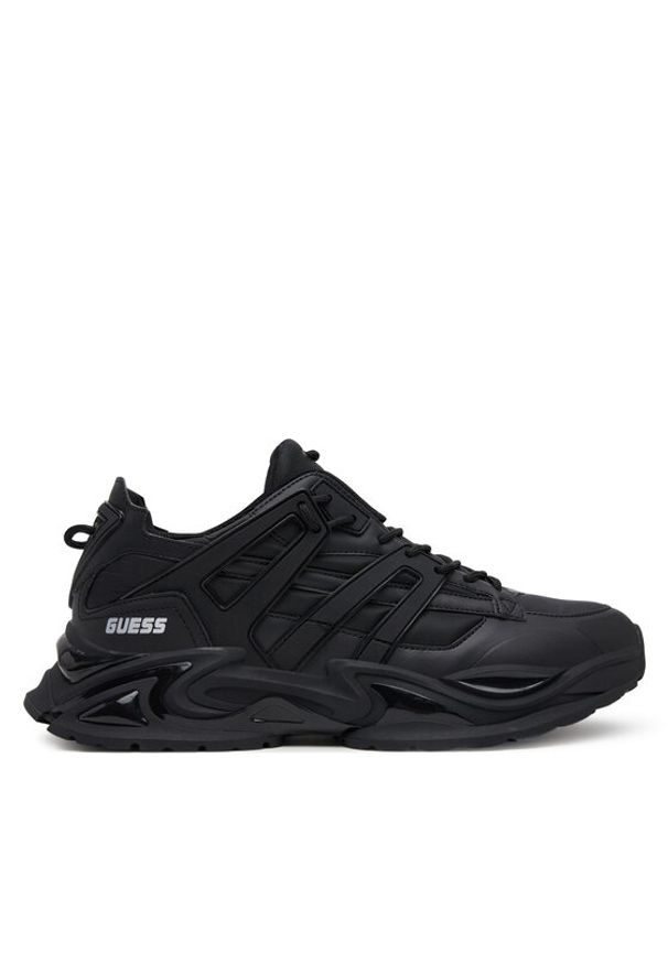 Guess Sneakersy FMFBEL ELE12 Czarny. Kolor: czarny. Materiał: skóra