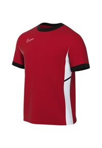 Nike - Koszulka Męska Academy 25 SS. Kolor: czerwony. Sport: turystyka piesza