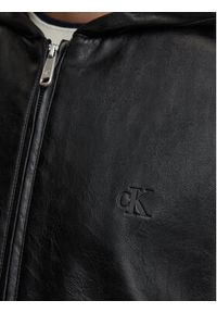 Calvin Klein Jeans Kurtka z imitacji skóry LV047G516G Czarny Regular Fit. Kolor: czarny. Materiał: syntetyk #3