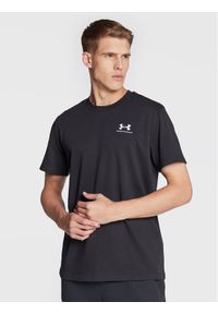 Under Armour T-Shirt Ua Logo Embroidered 1373997 Czarny Relaxed Fit. Kolor: czarny. Materiał: syntetyk