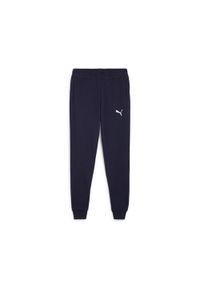 Spodnie sportowe męskie Puma. Kolor: niebieski. Materiał: bawełna, syntetyk, materiał. Sport: piłka nożna #1