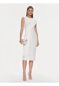 Rinascimento Sukienka koktajlowa CFC0019379002 Biały Regular Fit. Kolor: biały. Materiał: syntetyk. Styl: wizytowy #2