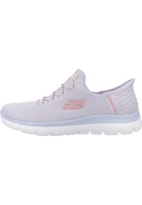 skechers - Buty do chodzenia damskie Skechers Summits-diamond Drea. Kolor: fioletowy. Materiał: materiał, syntetyk. Sport: turystyka piesza