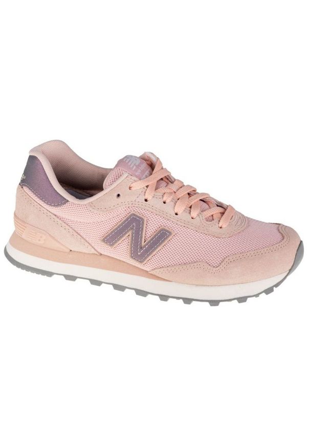 Buty New Balance W WL515GBP różowe. Okazja: na co dzień. Kolor: różowy. Materiał: guma, materiał, skóra. Szerokość cholewki: normalna