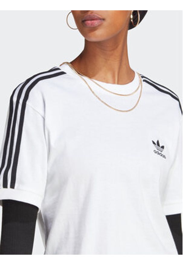 Adidas - adidas T-Shirt Adicolor Classics 3-Stripes T-Shirt IB7410 Biały Regular Fit. Kolor: biały. Materiał: bawełna