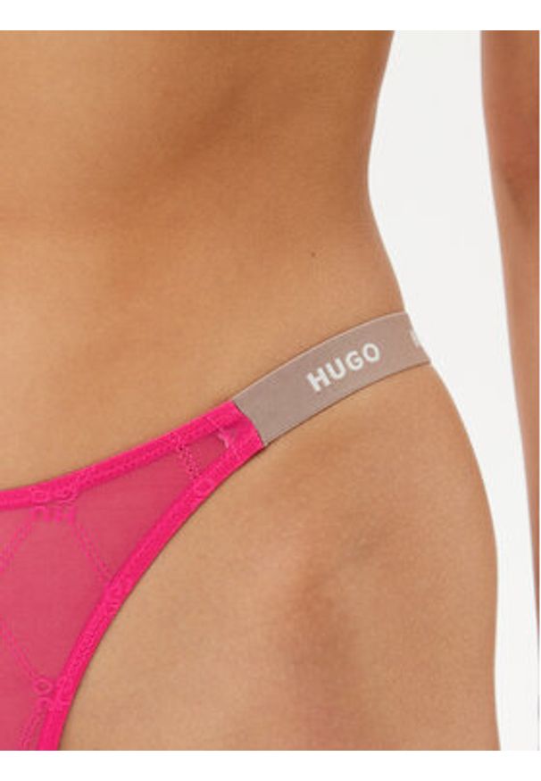 Hugo - HUGO Stringi 50535238 Różowy. Kolor: różowy. Materiał: syntetyk