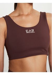 EA7 Emporio Armani Biustonosz sportowy 6DTH58 TJKLZ 1755 Brązowy. Kolor: brązowy. Materiał: syntetyk #3