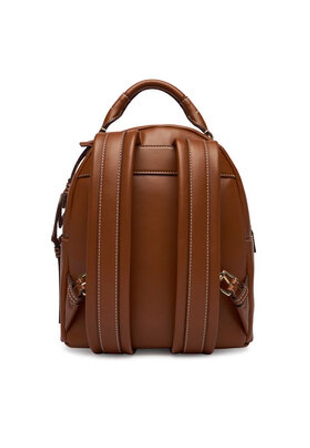 Love Moschino - LOVE MOSCHINO Plecak JC4094PP1OLI0200 Brązowy. Kolor: brązowy. Materiał: skóra