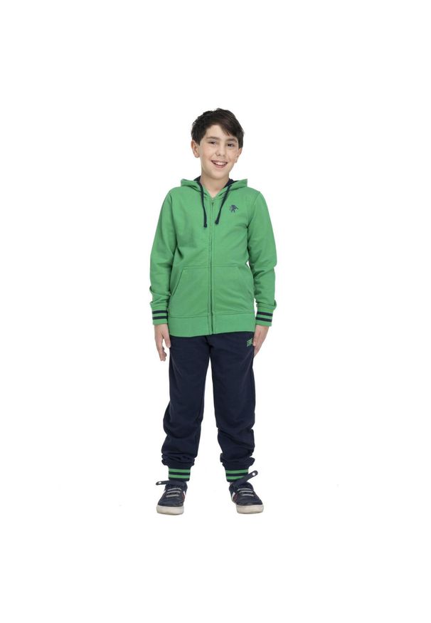 LEONE 1947 APPAREL - Witamy dziecięcy dres z kapturem. Okazja: na uczelnię. Kolor: zielony, niebieski, wielokolorowy. Materiał: dresówka. Styl: sportowy