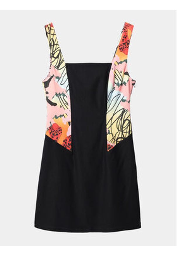 Desigual Sukienka letnia MONSIEUR CHRISTIAN LACROIX Marbella 24SWVW75 Czarny Slim Fit. Kolor: czarny. Materiał: wiskoza. Sezon: lato