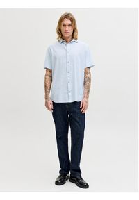 Jack & Jones Koszula Summer 12289160 Błękitny Regular Fit. Kolor: niebieski. Materiał: len #2