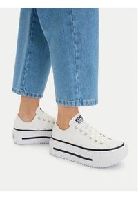 Converse Trampki Chuck Taylor All Star Lift Double Stack Platform A15491C Biały. Kolor: biały. Materiał: materiał. Obcas: na platformie #3