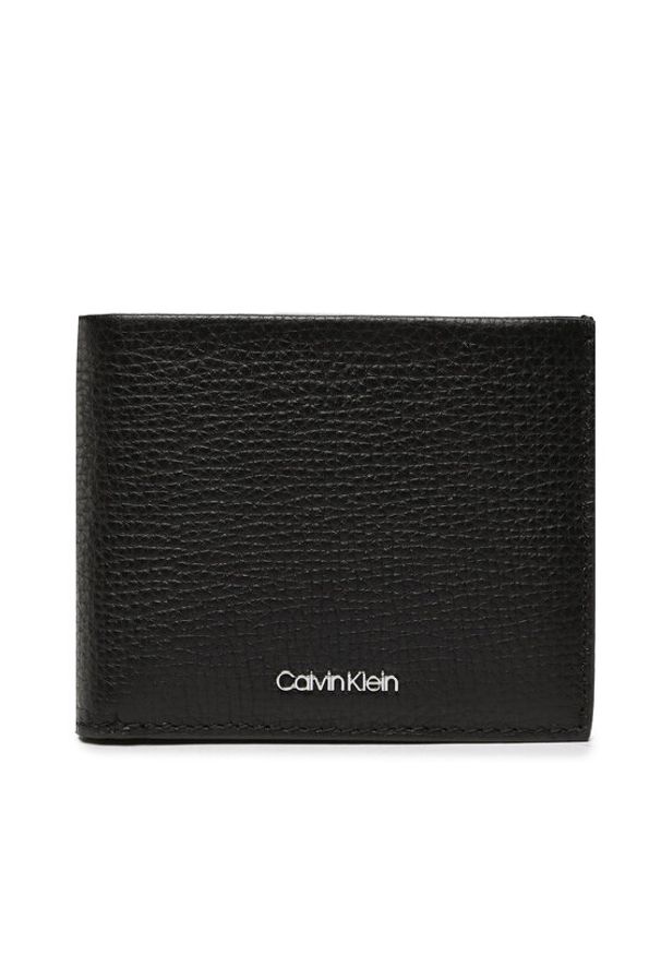 Calvin Klein Mały Portfel Męski Minimalism Bifold 6Cc W/Bill K50K509620 Czarny. Kolor: czarny. Materiał: skóra