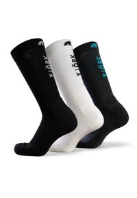 FJORK MERINO - Skarpety Fresh Cut - zestaw 3 par. Kolor: wielokolorowy, szary, biały, czarny. Materiał: wełna, elastan, poliamid, lyocell. Sport: bieganie #1