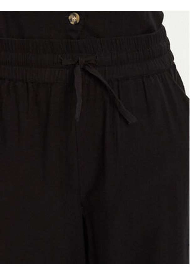 Vero Moda Spodnie materiałowe Caia 10333796 Czarny Wide Leg. Kolor: czarny. Materiał: bawełna