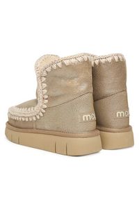 Mou Śniegowce MU.FW531002B Beżowy. Kolor: beżowy. Materiał: zamsz, skóra #3