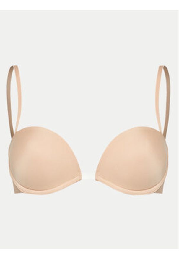 Wonderbra Biustonosz z fiszbiną WB009243 Beżowy. Kolor: beżowy. Materiał: syntetyk