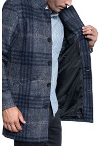 Only & Sons - PŁASZCZ MĘSKI ONLY & SONS ONSWILBURT CHECK COAT BOX DARK GREY MELANGE 22013255. Kolor: szary #8