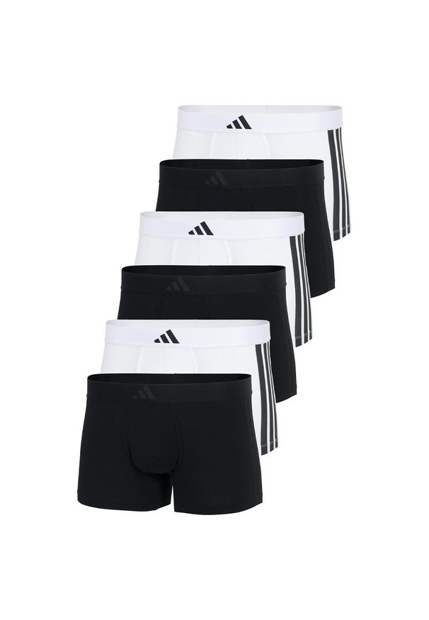 Adidas - Bokserki Active Flex Cotton 3 Stripes 6 pak. Kolor: wielokolorowy. Materiał: elastan, bawełna. Sport: fitness