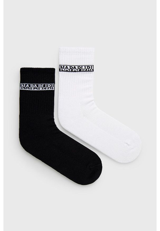 Napapijri skarpetki (2-pack) męskie kolor biały. Kolor: biały
