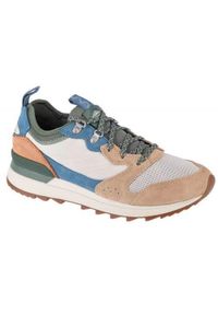 Buty do chodzenia męskie Merrell Alpine 83. Zapięcie: sznurówki. Kolor: wielokolorowy, niebieski, szary. Materiał: guma, skóra, tkanina, materiał, syntetyk. Szerokość cholewki: normalna. Sport: turystyka piesza