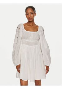 Pinko Sukienka letnia Fandango 103731 A1XP Biały Regular Fit. Kolor: biały. Materiał: bawełna. Sezon: lato #1