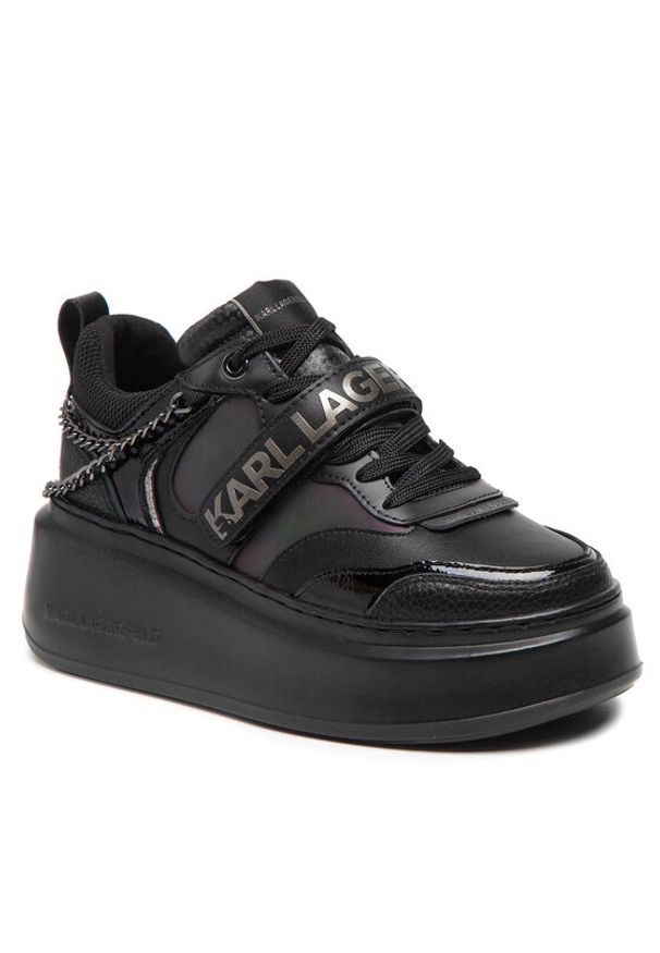 Karl Lagerfeld - KARL LAGERFELD Sneakersy KL63540 Czarny. Kolor: czarny. Materiał: skóra