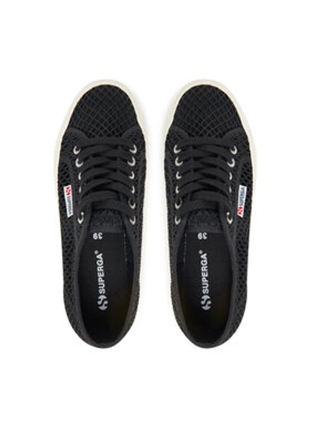 Superga Tenisówki S2135GW Czarny. Kolor: czarny. Materiał: materiał