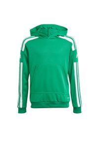 Adidas - Bluza piłkarska dla dzieci adidas Squadra 21 Hoody Youth. Kolor: biały, wielokolorowy, zielony. Materiał: poliester. Sport: piłka nożna
