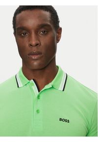 BOSS Polo Paddy 50469055 Zielony Regular Fit. Typ kołnierza: polo. Kolor: zielony. Materiał: bawełna #5