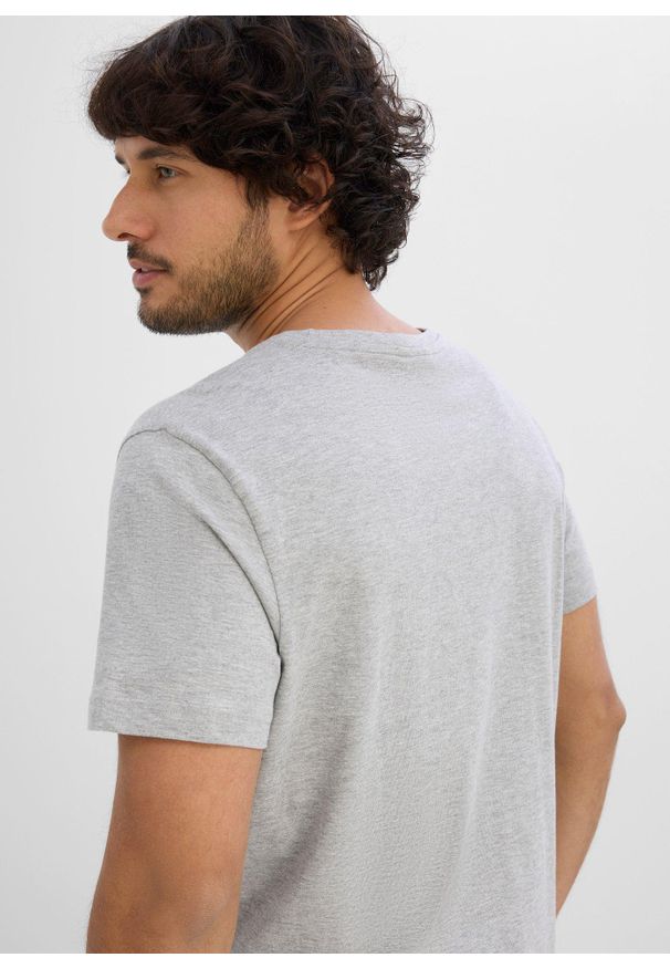 bonprix - T-shirt (3 szt.). Kolor: szary. Materiał: jersey