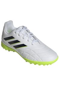 Adidas - Buty adidas Copa PURE.3 Tf Jr GZ2543 białe białe. Kolor: biały. Materiał: materiał #3