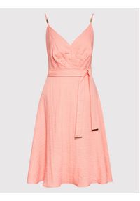 Morgan Sukienka letnia 221-REGGAE Różowy Regular Fit. Kolor: różowy. Materiał: wiskoza. Sezon: lato #4