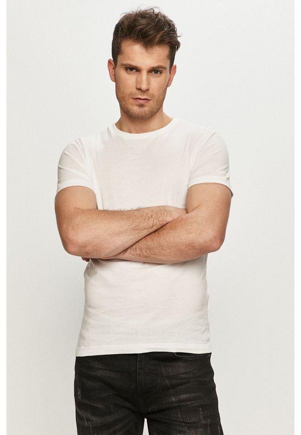 Karl Lagerfeld t-shirt (2-pack) 500298.765000 kolor biały. Okazja: na co dzień. Kolor: biały. Materiał: dzianina. Styl: casual