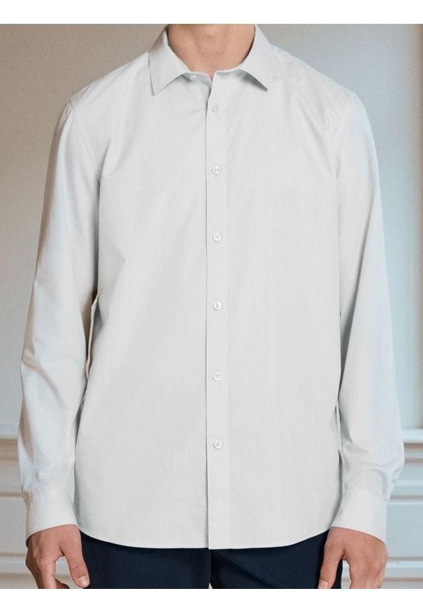 Sinsay - Koszula slim fit - biały. Kolor: biały