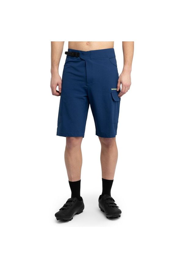 SIROKO - Męskie krótkie spodenki rowerowe MTB Kolarstwo Siroko MTB Braker Blue. Kolor: niebieski. Materiał: materiał. Długość: krótkie. Sport: kolarstwo