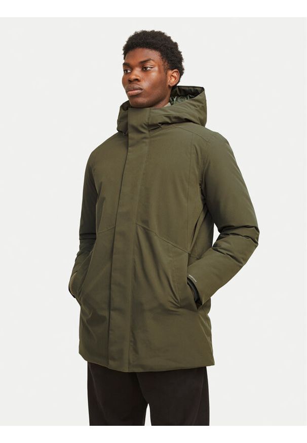 Jack & Jones Parka Keen 12258403 Zielony Regular Fit. Kolor: zielony. Materiał: syntetyk