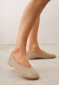 Born2be - Zielone Casualowe Balerinki z Imitacji Zamszu Zambra. Okazja: na co dzień. Kolor: zielony. Materiał: zamsz. Wzór: kolorowy. Sezon: lato. Styl: casual #4