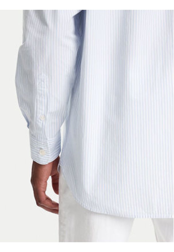 TOMMY HILFIGER - Tommy Hilfiger Koszula F1 Movie Bengal MW0MW41382 Błękitny Regular Fit. Kolor: niebieski. Materiał: bawełna