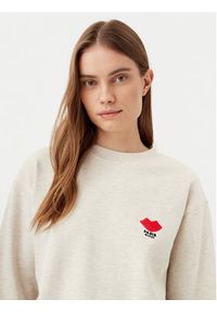 JDY Bluza Boogie 15320335 Beżowy Loose Fit. Kolor: beżowy. Materiał: bawełna #5