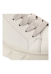 Botki damskie Rieker, revolution sof na grubej podeszwie za kostkę z okrągłym noskiem skórzane, białe, W2661-80. Okazja: na co dzień. Wysokość cholewki: za kostkę. Nosek buta: okrągły. Zapięcie: sznurówki. Kolor: biały. Materiał: skóra, syntetyk, materiał. Szerokość cholewki: normalna. Styl: casual, elegancki, klasyczny #3