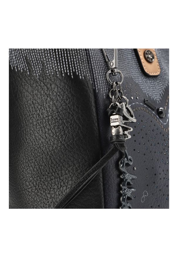 Granatowa Torebka Damska Do Ręki i Na Ramię Anekke Hollywood. Kolor: niebieski. Styl: biznesowy, casual, elegancki. Rodzaj torebki: do ręki