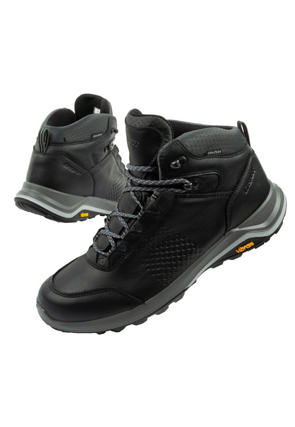 Buty trekkingowe męskie Grisport Nero avon SPO-TEX. Kolor: czarny. Sport: turystyka piesza