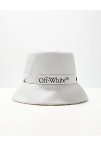 OFF-WHITE - Dwustronny kapelusz z logo. Kolor: biały. Materiał: materiał. Wzór: aplikacja. Sezon: lato. Styl: sportowy #3