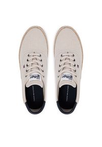 TOMMY HILFIGER - Tommy Hilfiger Espadryle Th Hi Vulc Core Jutte Canvas FM0FM05872 Szary. Kolor: szary. Materiał: materiał #2